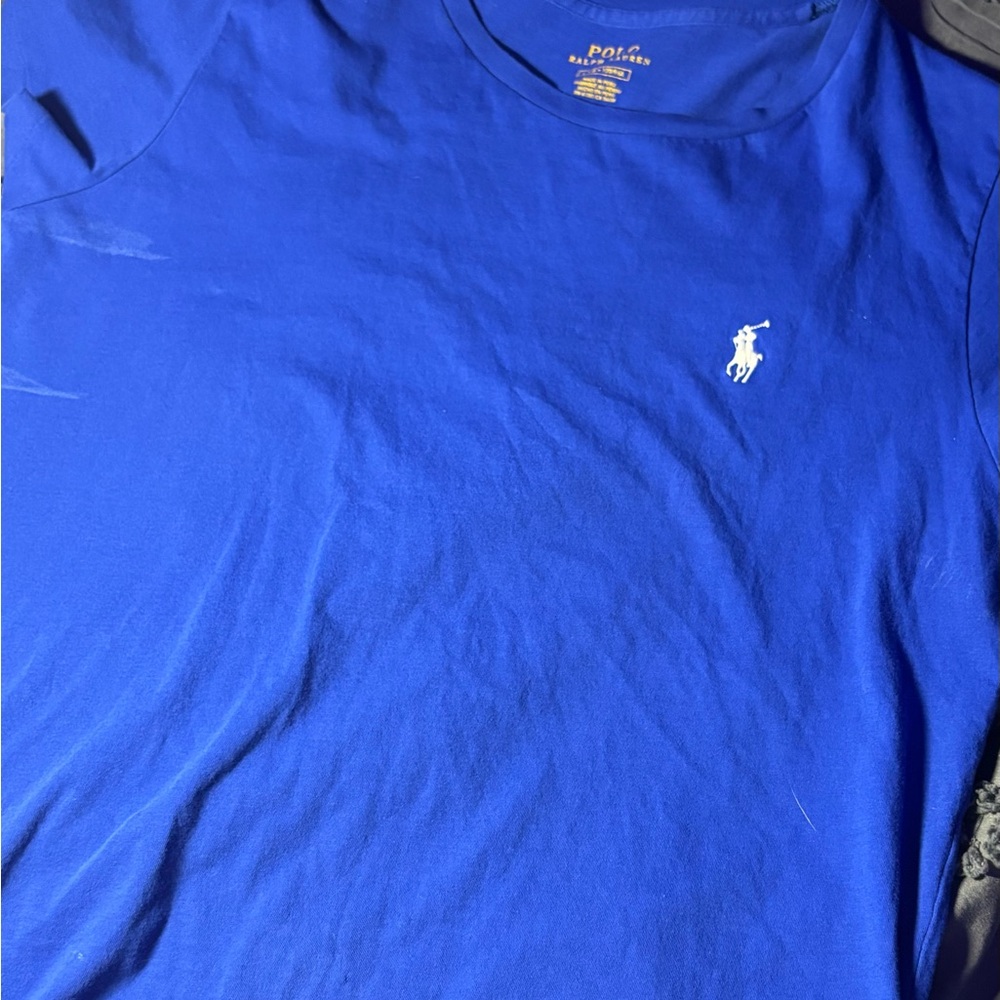 Polo by Ralph Lauren Men's Blue T-Shirt